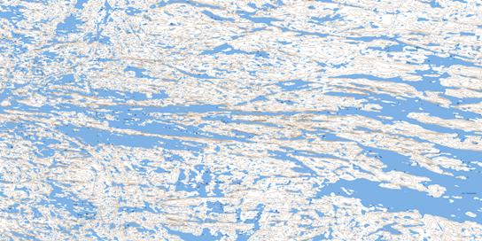 Lac Pavy Topographic map 034O01 at 1:50,000 Scale