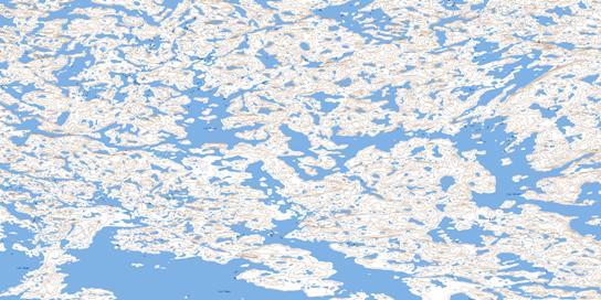 Lac Brunel Topo Map 034O09 at 1:50,000 scale - National Topographic System of Canada (NTS) - Toporama map