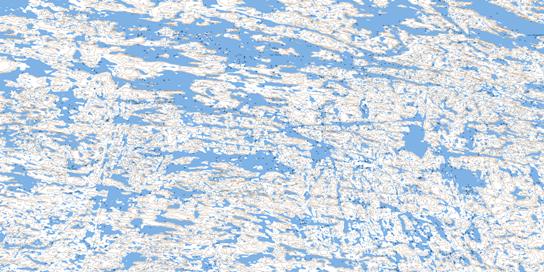 Lac Parry Topo Map 034O11 at 1:50,000 scale - National Topographic System of Canada (NTS) - Toporama map