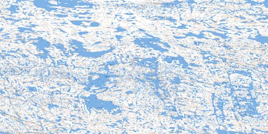 Lac Mezard Topo Map 034O12 at 1:50,000 scale - National Topographic System of Canada (NTS) - Toporama map