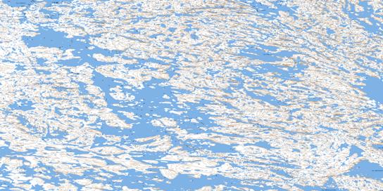Lac Edelin Topo Map 034O14 at 1:50,000 scale - National Topographic System of Canada (NTS) - Toporama map