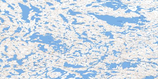 Lac Wesp Topo Map 034P11 at 1:50,000 scale - National Topographic System of Canada (NTS) - Toporama map
