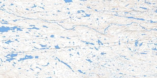 Lac Wetunik Topo Map 035A01 at 1:50,000 scale - National Topographic System of Canada (NTS) - Toporama map