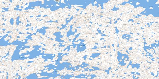 Lac De L'Impasse Topo Map 035A05 at 1:50,000 scale - National Topographic System of Canada (NTS) - Toporama map