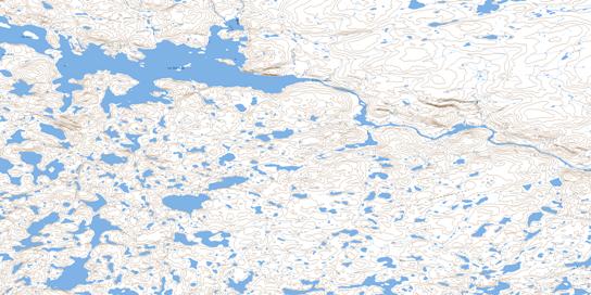 Lac Nalluajuk Topographic map 035A06 at 1:50,000 Scale
