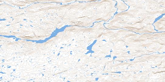 Lac Kapijuq Topo Map 035A15 at 1:50,000 scale - National Topographic System of Canada (NTS) - Toporama map