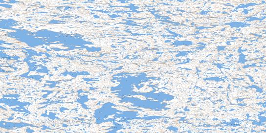 Lac Akuaraaluk Topo Map 035B04 at 1:50,000 scale - National Topographic System of Canada (NTS) - Toporama map