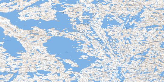 Lac Duquet Topo Map 035B06 at 1:50,000 scale - National Topographic System of Canada (NTS) - Toporama map