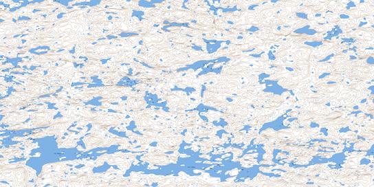 Lac Calme Topographic map 035B09 at 1:50,000 Scale