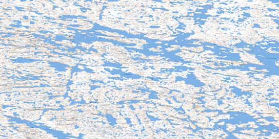Lac Bonnefoy Topo Map 035C01 at 1:50,000 scale - National Topographic System of Canada (NTS) - Toporama map