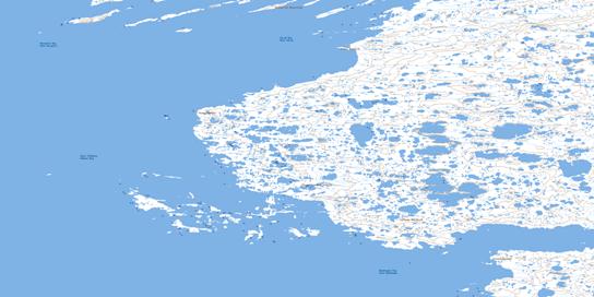 Collines Amajurjuk Topographic map 035C12 at 1:50,000 Scale