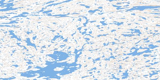 Lac Juet Topo Map 035F01 at 1:50,000 scale - National Topographic System of Canada (NTS) - Toporama map