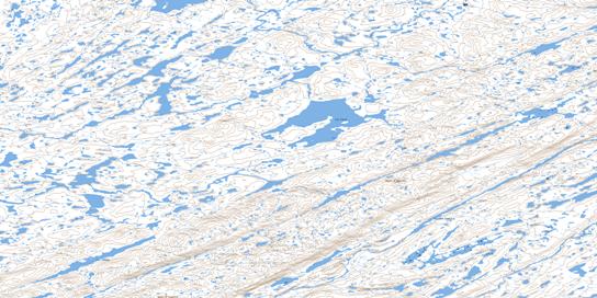 Lac Carye Topo Map 035F03 at 1:50,000 scale - National Topographic System of Canada (NTS) - Toporama map