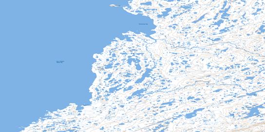 Kettlestone Bay Topographic map 035F04 at 1:50,000 Scale