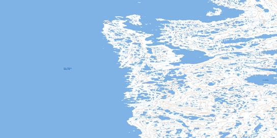 Pointe Bernier Topo Map 035F05 at 1:50,000 scale - National Topographic System of Canada (NTS) - Toporama map