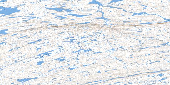Lac Begin Topo Map 035F07 at 1:50,000 scale - National Topographic System of Canada (NTS) - Toporama map