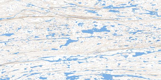 Lac Hubert Topo Map 035F08 at 1:50,000 scale - National Topographic System of Canada (NTS) - Toporama map