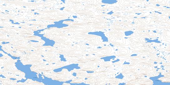 Lac Flaherty Topo Map 035G01 at 1:50,000 scale - National Topographic System of Canada (NTS) - Toporama map
