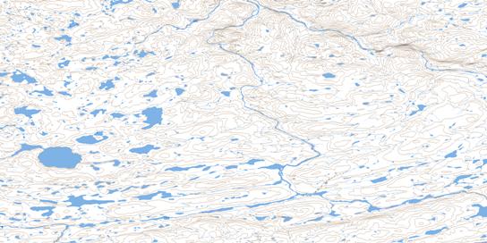 Lac Parent Topographic map 035G11 at 1:50,000 Scale