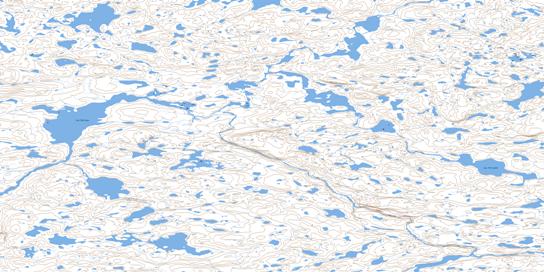 Lac Belleau Topo Map 035G12 at 1:50,000 scale - National Topographic System of Canada (NTS) - Toporama map