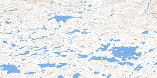 Lac Vanasse Topo Map 035G13 at 1:50,000 scale - National Topographic System of Canada (NTS) - Toporama map