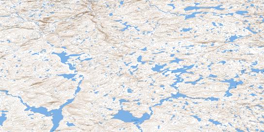 Lac Charlery Topographic map 035H01 at 1:50,000 Scale