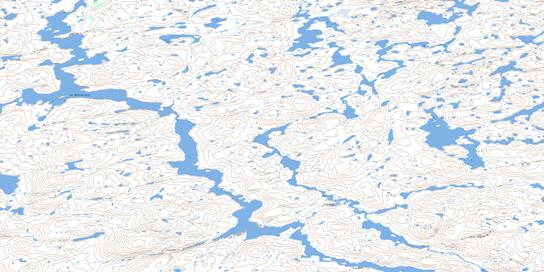 Lac Nallusarqituq Topo Map 035H03 at 1:50,000 scale - National Topographic System of Canada (NTS) - Toporama map