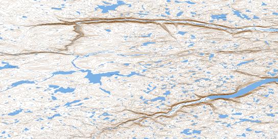 Lac Samandre Topo Map 035H08 at 1:50,000 scale - National Topographic System of Canada (NTS) - Toporama map