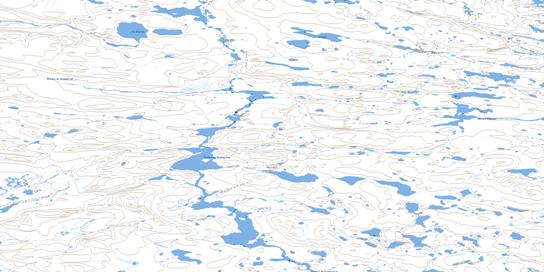 Lac Rinfret Topographic map 035H11 at 1:50,000 Scale