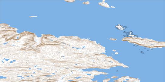 Fisher Bay Topographic map 035H16 at 1:50,000 Scale