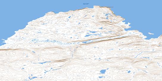 Cap De Nouvelle France Topo Map 035I05 at 1:50,000 scale - National Topographic System of Canada (NTS) - Toporama map