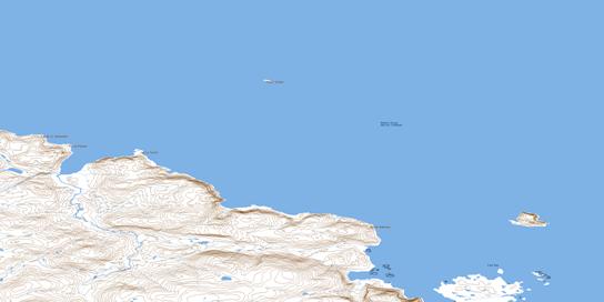 Weggs Island Topographic map 035I06 at 1:50,000 Scale