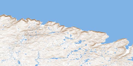 Cap Routhier Topographic map 035K08 at 1:50,000 Scale