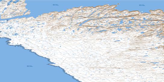 Fraser Island Topo Map 035M08 at 1:50,000 scale - National Topographic System of Canada (NTS) - Toporama map