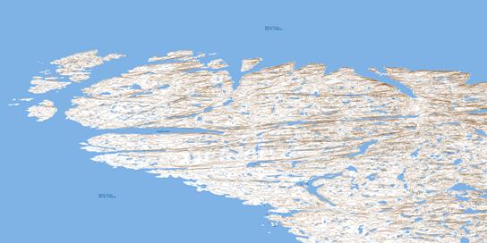 Edaloh Inlet Topo Map 035N11 at 1:50,000 scale - National Topographic System of Canada (NTS) - Toporama map