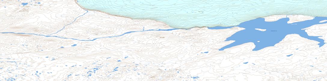 Blanchfield Lake Topo Map 037D10 at 1:50,000 scale - National Topographic System of Canada (NTS) - Toporama map