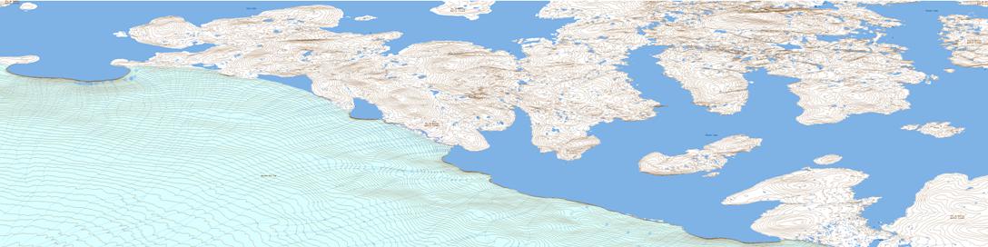 Bieler Lake West Topographic map 037E07 at 1:50,000 Scale