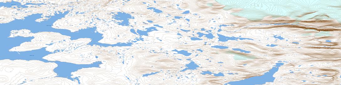 Bieler Lake East Topo Map 037E08 at 1:50,000 scale - National Topographic System of Canada (NTS) - Toporama map