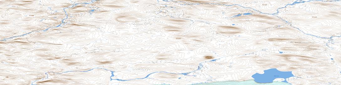Nivalis Lake Topographic map 037E11 at 1:50,000 Scale