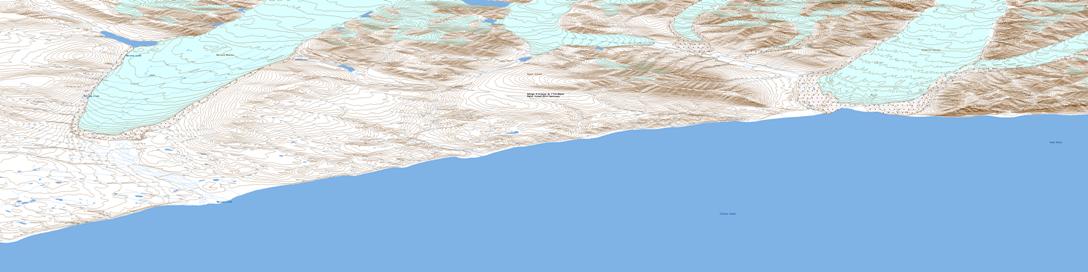 Aktineq Creek Topographic map 038B14 at 1:50,000 Scale