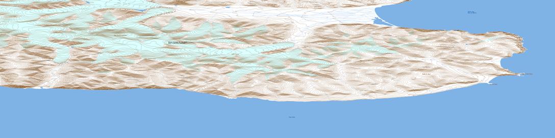 Mount St Hans Topo Map 038B16 at 1:50,000 scale - National Topographic System of Canada (NTS) - Toporama map