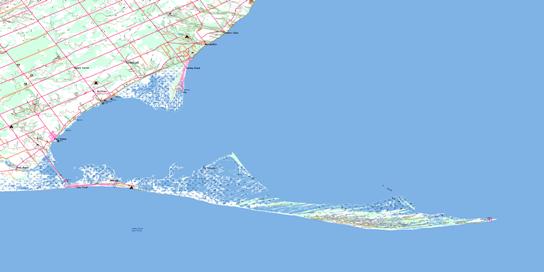 Long Point Topo Map 040I09 at 1:50,000 scale - National Topographic System of Canada (NTS) - Toporama map
