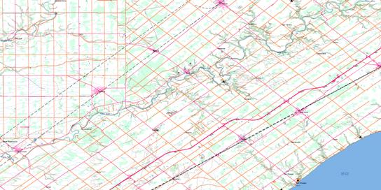 Bothwell Topo Map 040I12 at 1:50,000 scale - National Topographic System of Canada (NTS) - Toporama map