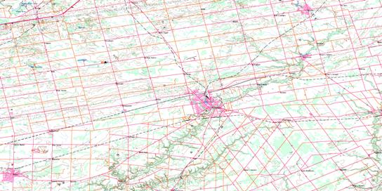 Tillsonburg Topo Map 040I15 at 1:50,000 scale - National Topographic System of Canada (NTS) - Toporama map