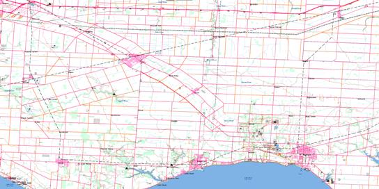 Essex Topo Map 040J02 at 1:50,000 scale - National Topographic System of Canada (NTS) - Toporama map