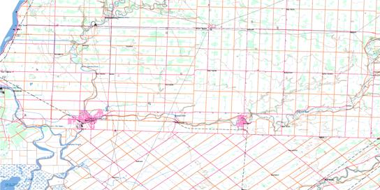Wallaceburg Topo Map 040J09 at 1:50,000 scale - National Topographic System of Canada (NTS) - Toporama map