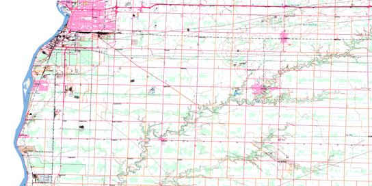 Sarnia Topo Map 040J16 at 1:50,000 scale - National Topographic System of Canada (NTS) - Toporama map