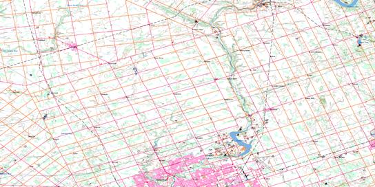 Lucan Topo Map 040P03 at 1:50,000 scale - National Topographic System of Canada (NTS) - Toporama map
