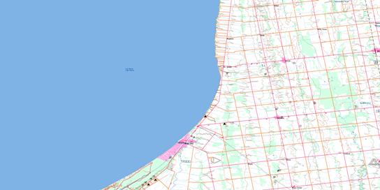 Grand Bend Topo Map 040P05 at 1:50,000 scale - National Topographic System of Canada (NTS) - Toporama map
