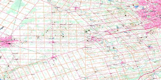 Stratford Topographic map 040P07 at 1:50,000 Scale